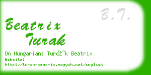 beatrix turak business card